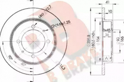 R BRAKE 78rbd22940 -  Тормозной диск